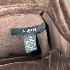 Alfa I Brown velour track suit XXL